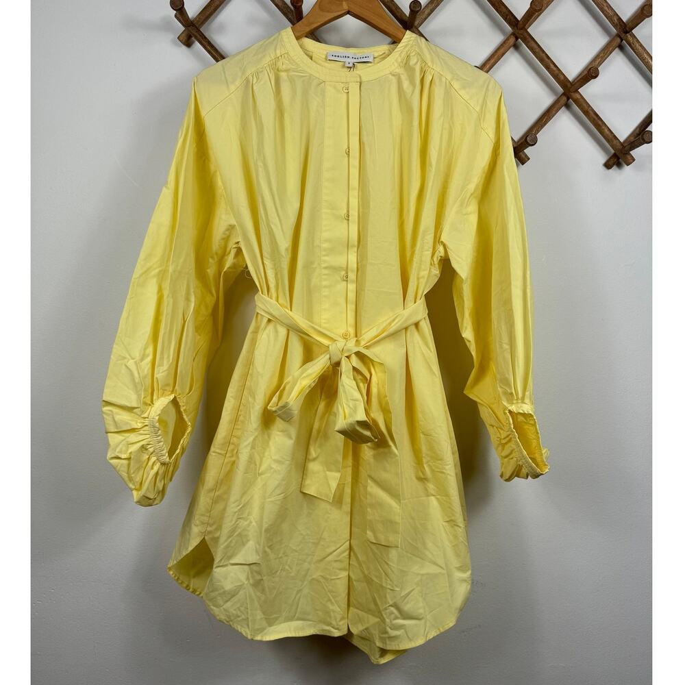 English Factory Billow Belted Mini Dress in Butter Size S - Picture 5 of 10